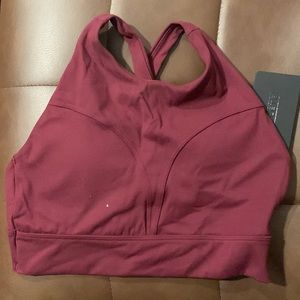 Maroon alphalete sports bra xs NWT